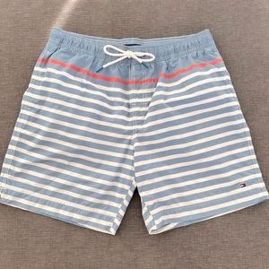 Tommy Hilfiger Striped Swim Trunks Sz XL
